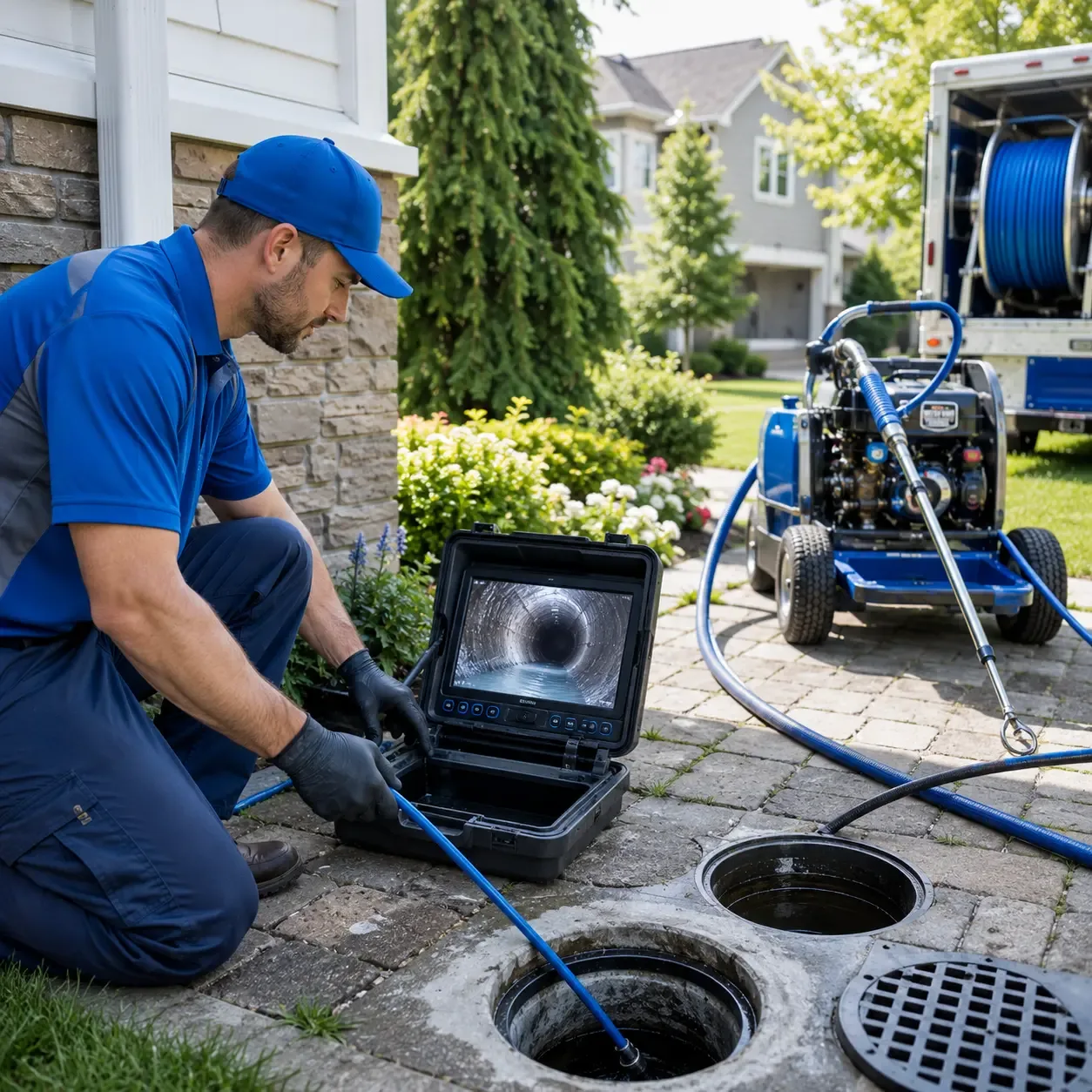 Outdoor drain cleaning professionals serving Denton, KY